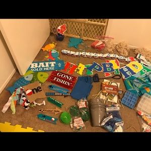 Fishing birthday decorations
